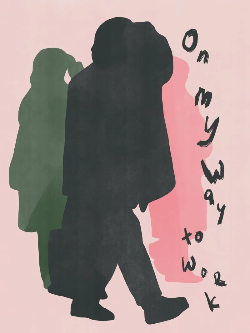 On my way to work canvas by Little Dean