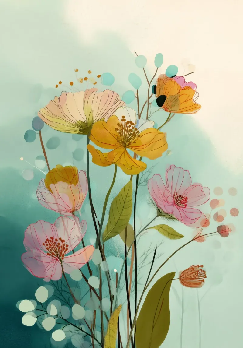 Soft Wildflowers pellicola backlit da Clara August