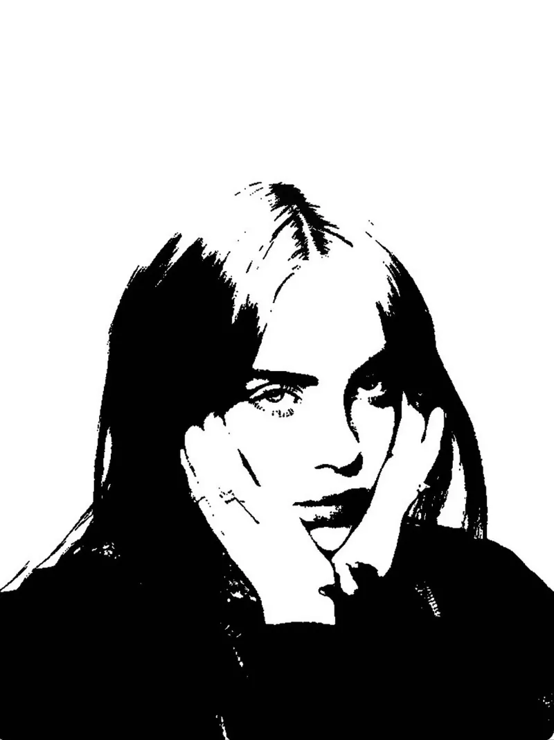 Billie Eilish carta hahnemühle da vanhesling
