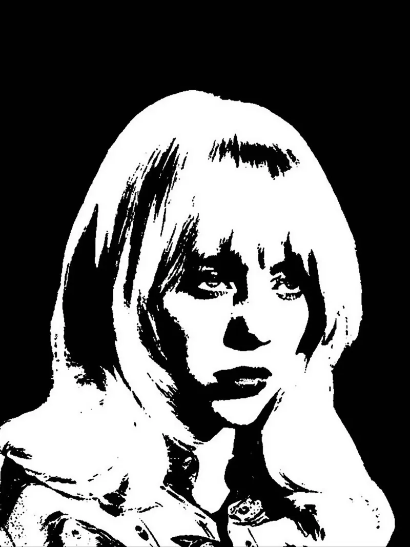 Billie Eilish carta hahnemühle da vanhesling