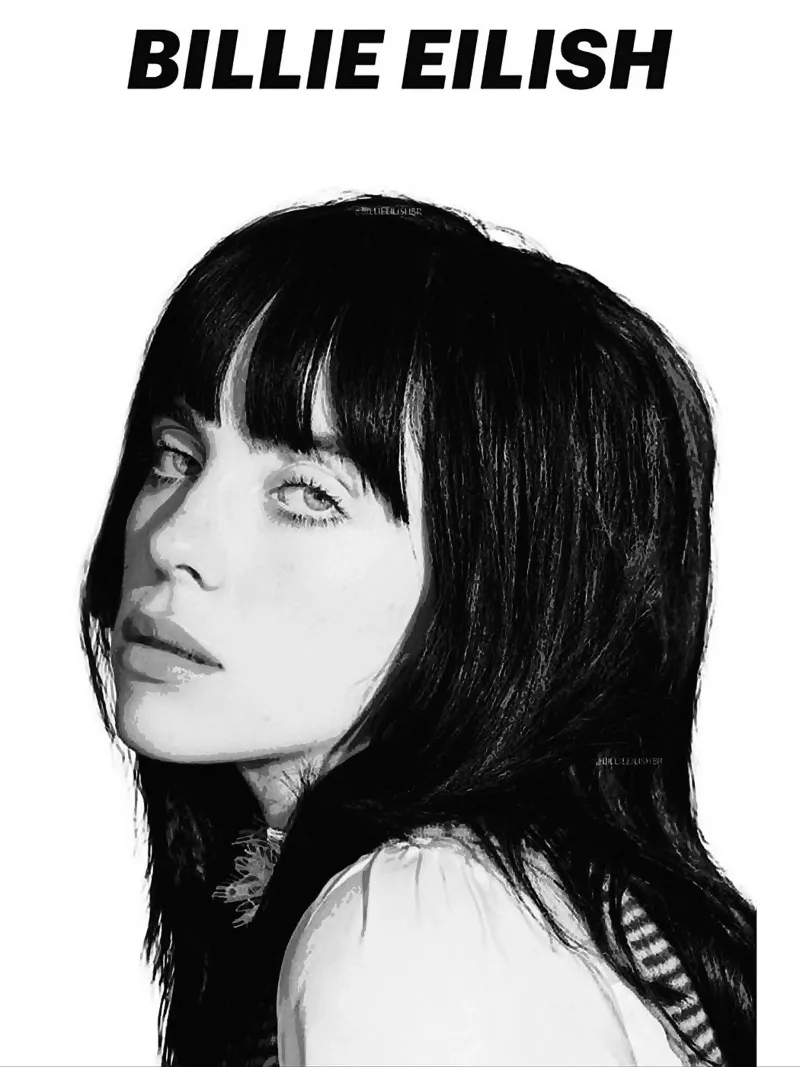 Billie Eilish pellicola backlit da vanhesling