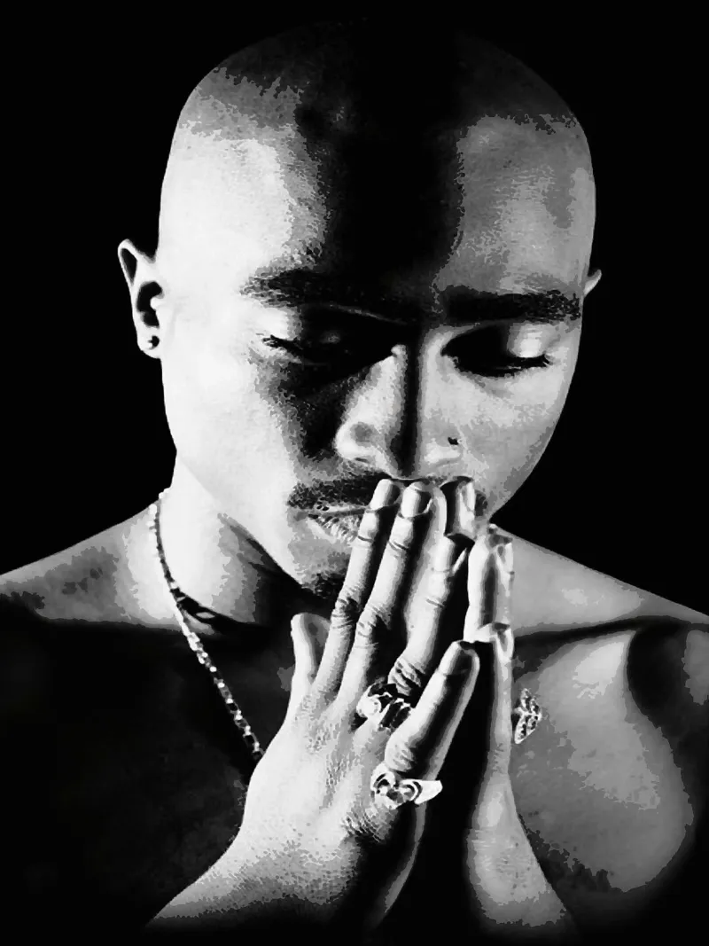 Tupac Shakur pellicola backlit da vanhesling