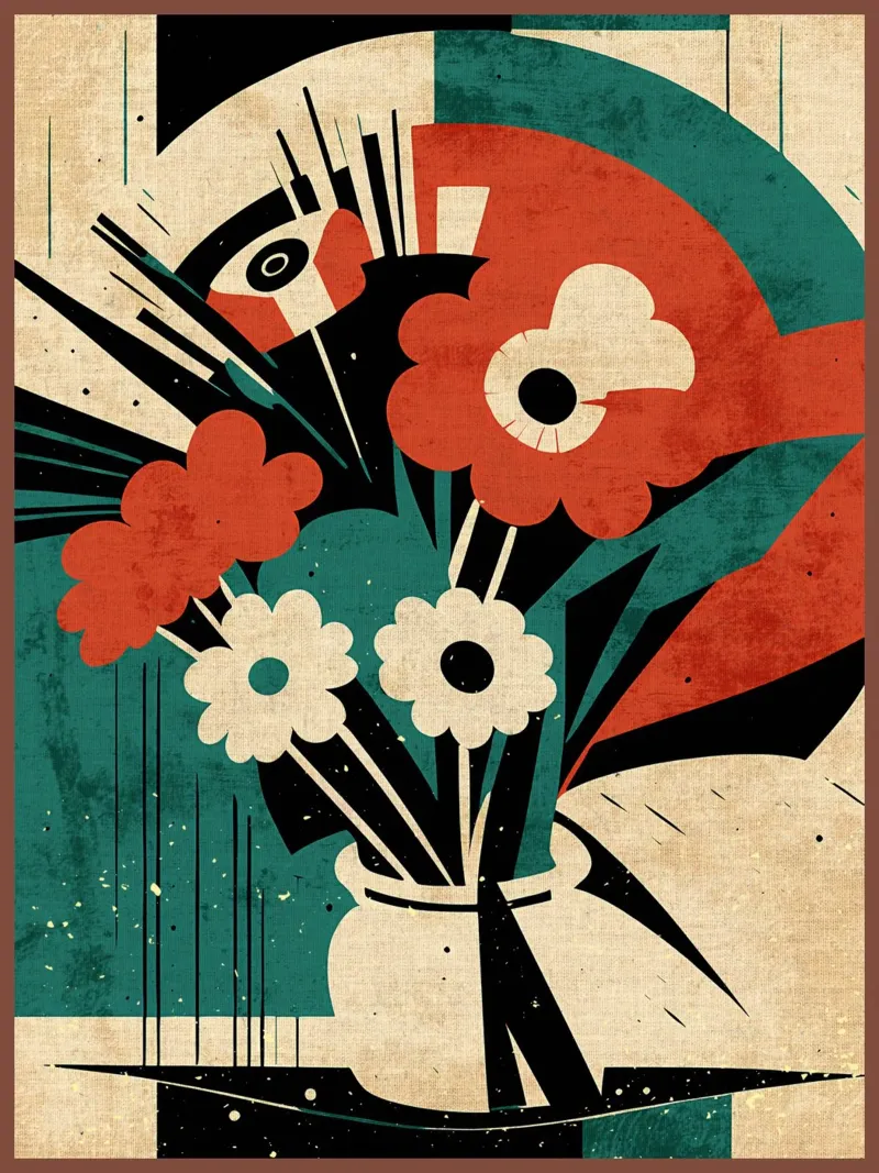 Bouquet di fiori Amelia pellicola backlit da Modern Geometry