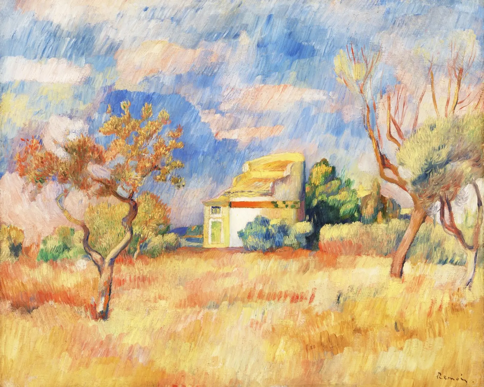 Colombaia a Bellevue di Paul Cézanne pellicola backlit da Venus Art