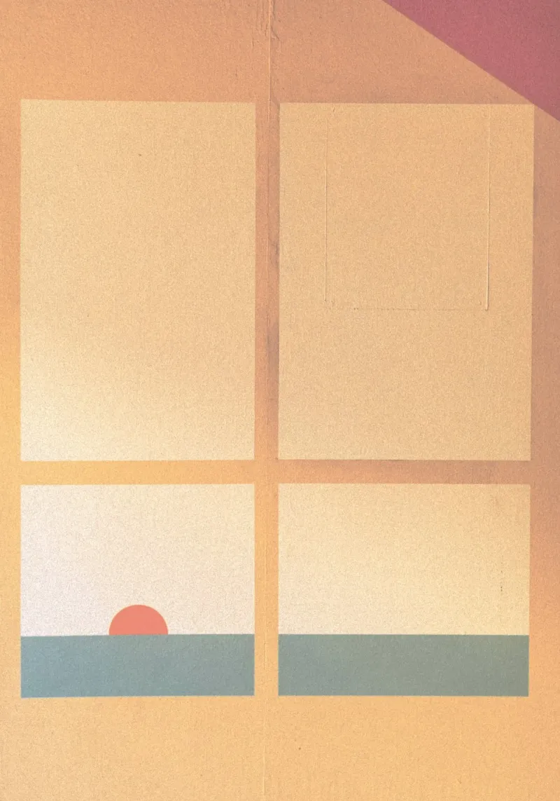 sunset horizon square Hahnemühle von Histrol