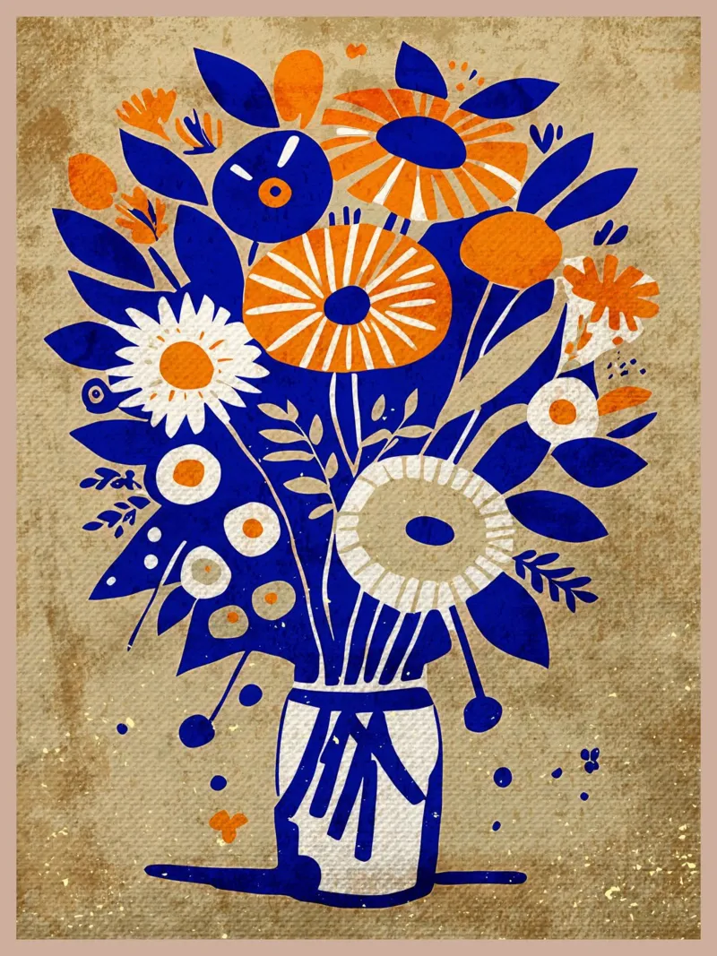 Bouquet di fiori Evelyn pellicola backlit da Modern Geometry