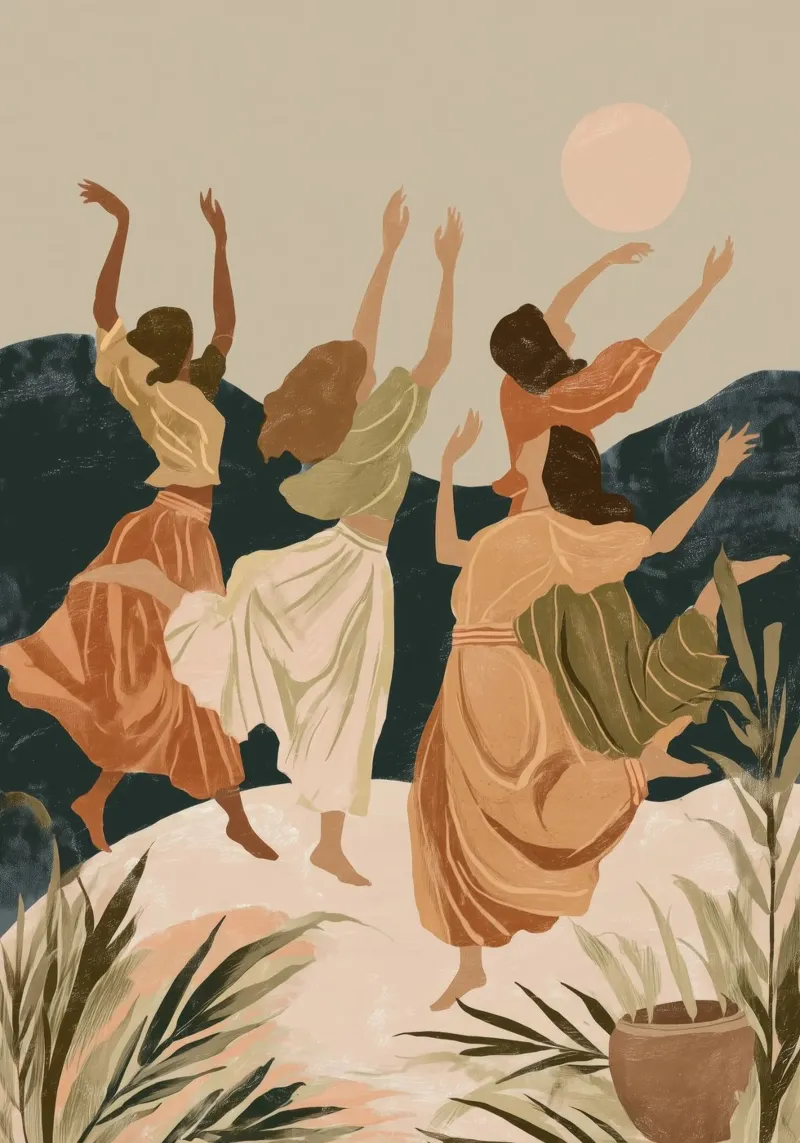 Wild Moon Dance pellicola backlit da Clara August