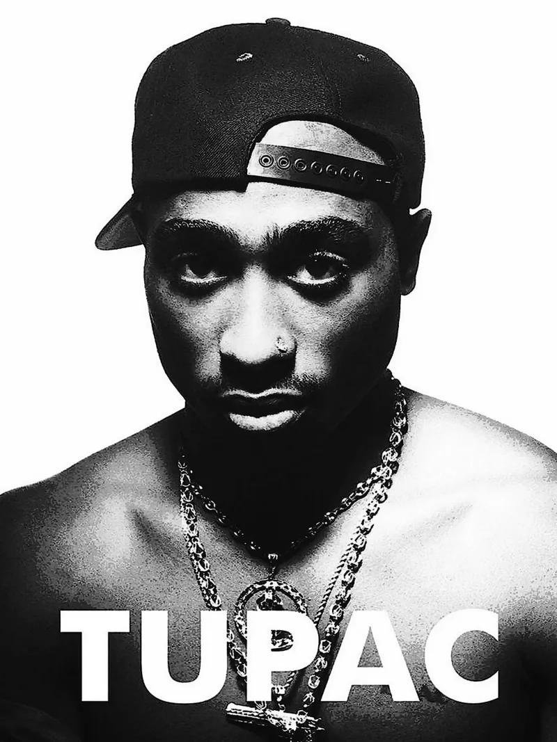 Tupac Shakur pellicola backlit da vanhesling