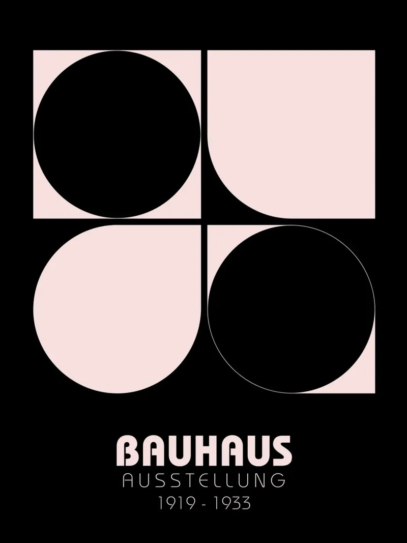 Bauhaus Geometry - Minimal Art Poster hahnemühle by Studio Vibe