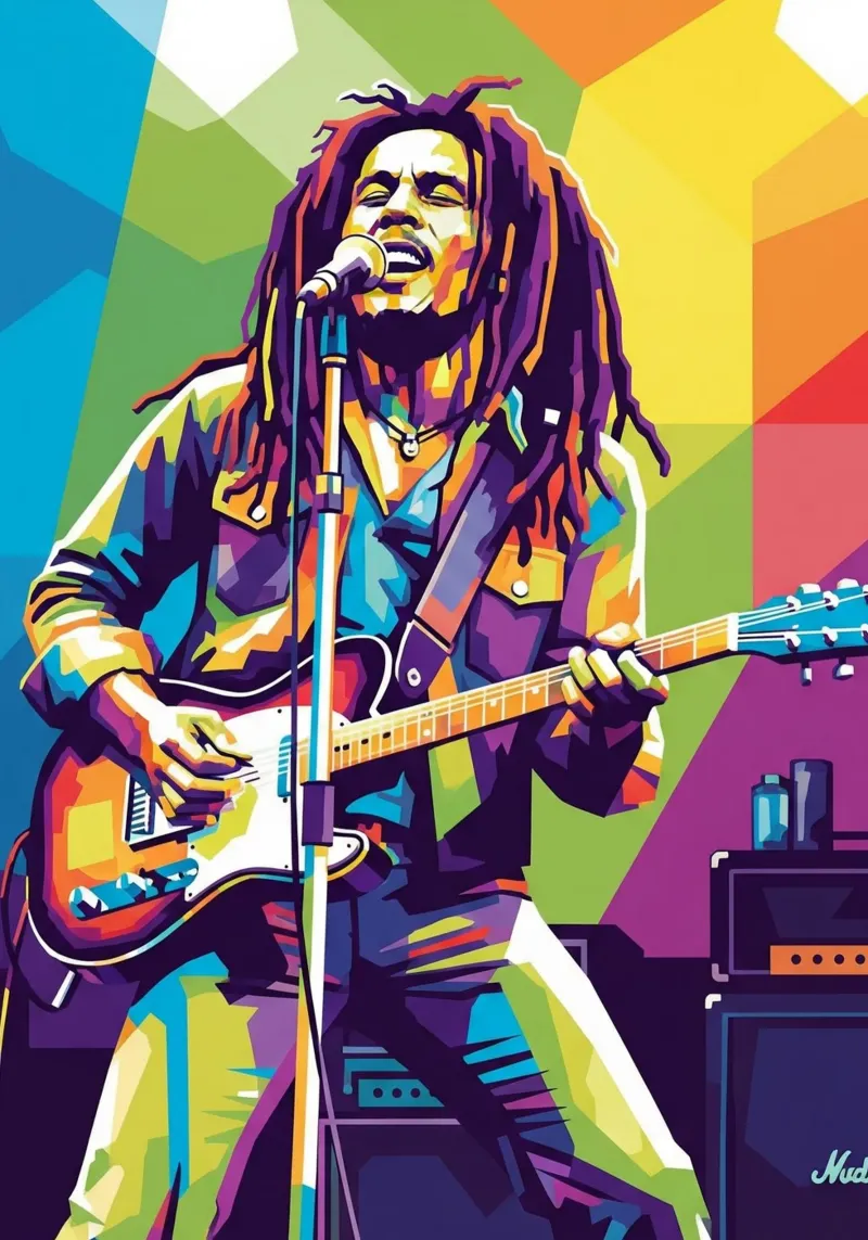 Bob Marley art pellicola backlit da Hantamrata