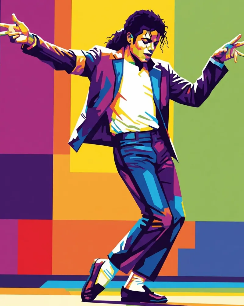 Michael Jackson - let's dance pellicola backlit da Hantamrata
