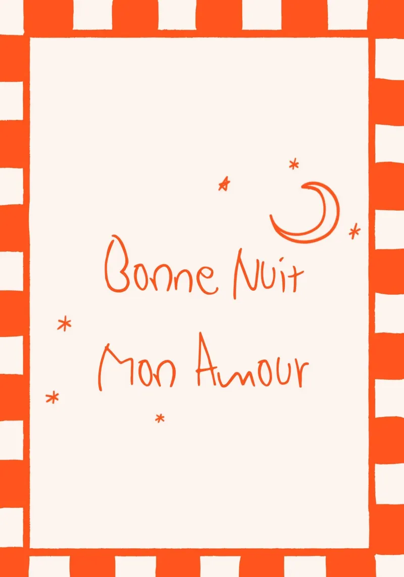 Bonne Nuit Mon amour pellicola backlit da Attaboy Dsgn