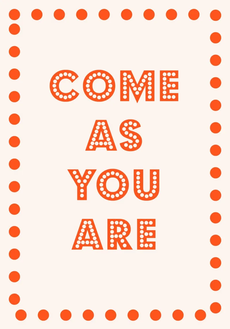 Come As You Are pellicola backlit da Attaboy Dsgn