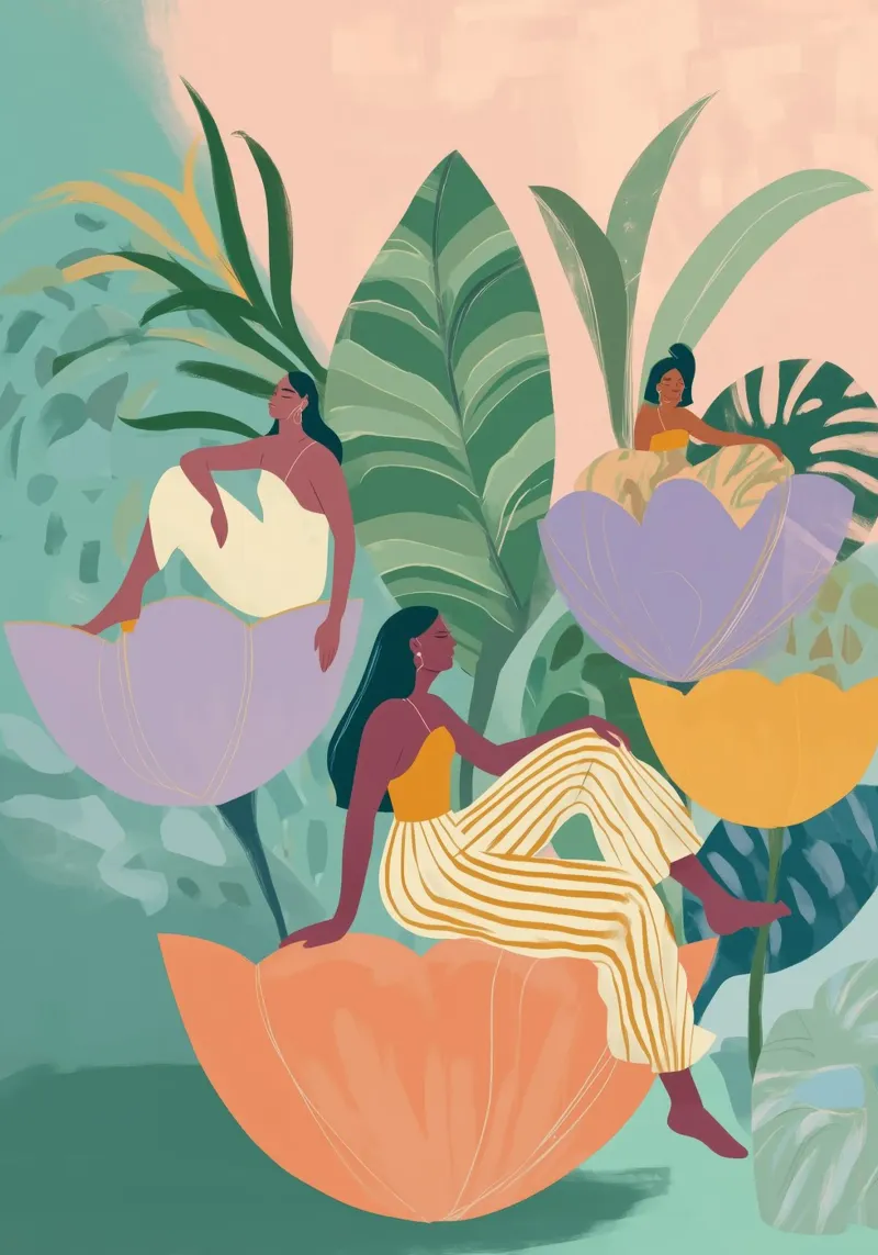 Flora Femina acrylic glass by Clara August