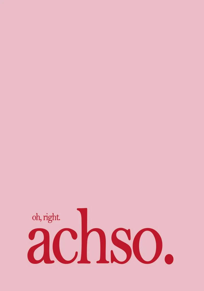 Achso Pink Art poster met aluminium frame van Attaboy Dsgn
