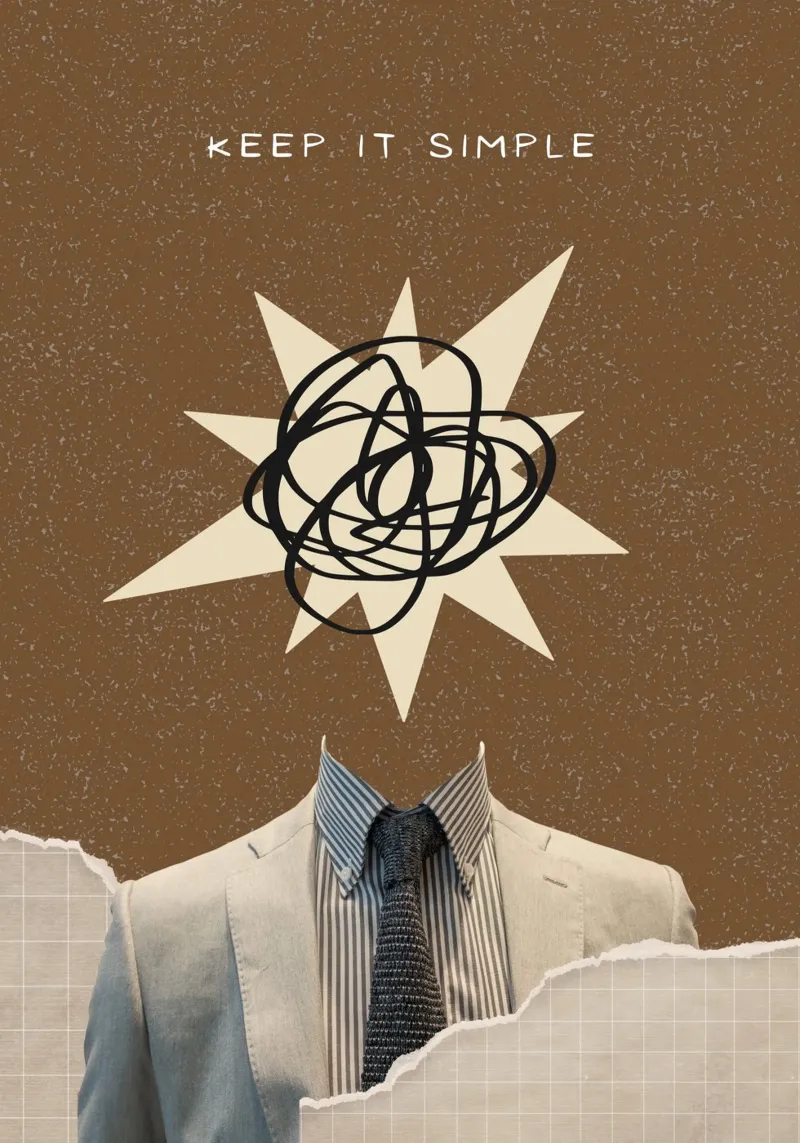 Keep It Simple - Abstract Mind Dapper Suit Print (en anglais) hahnemühle de NorwesClub