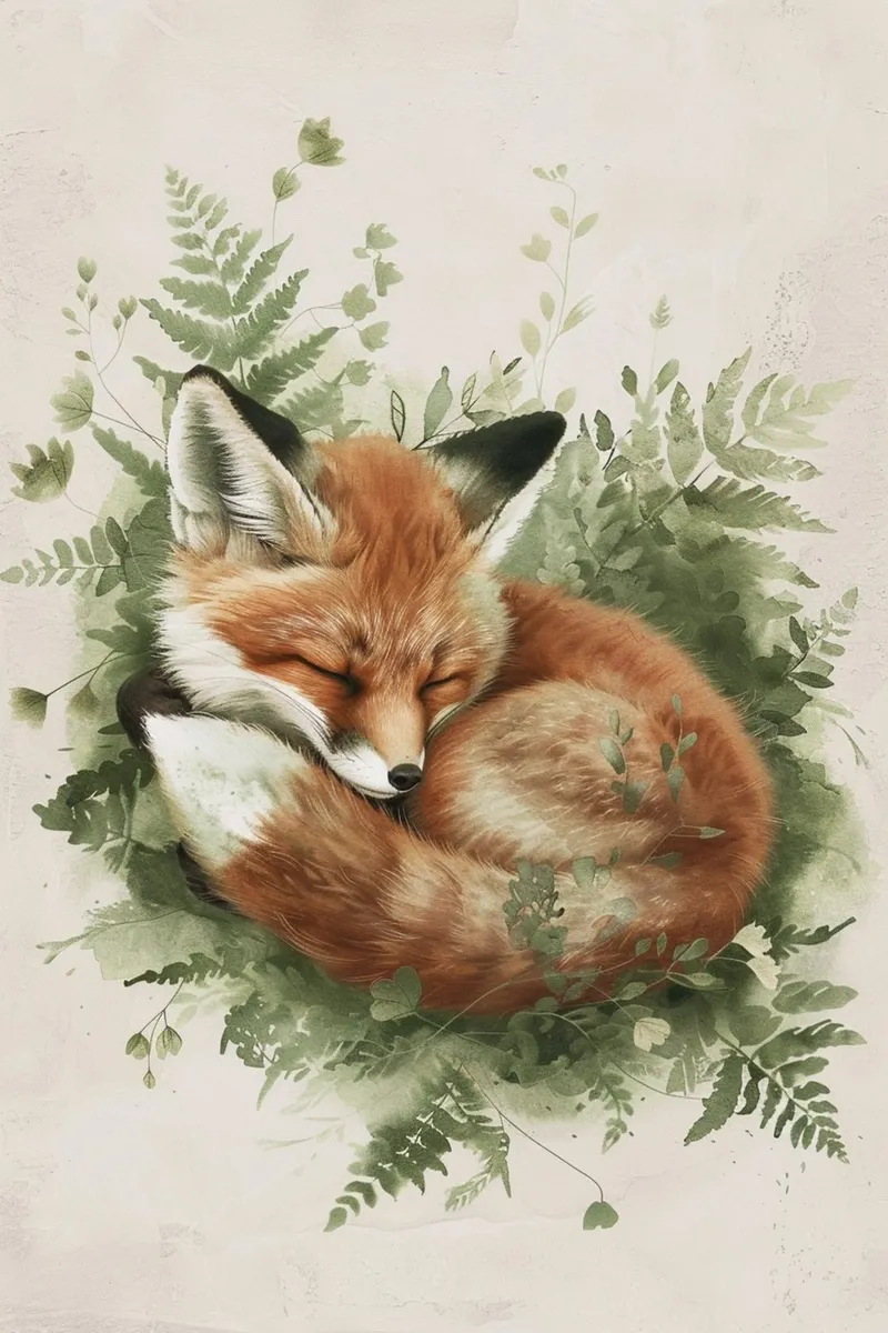 The Sleeping Fox carta hahnemühle da wonderfolk