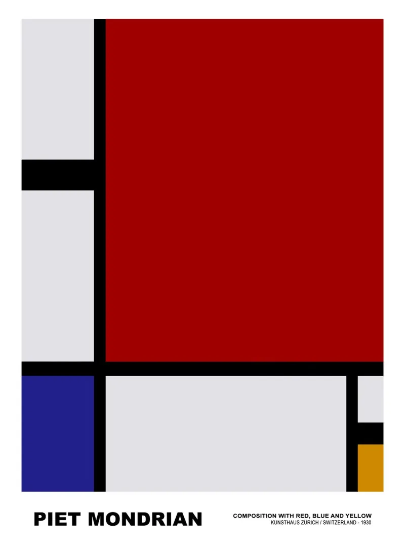 Composition Rouge Bleu Jaune, 1930 hahnemühle de Turner Kyle