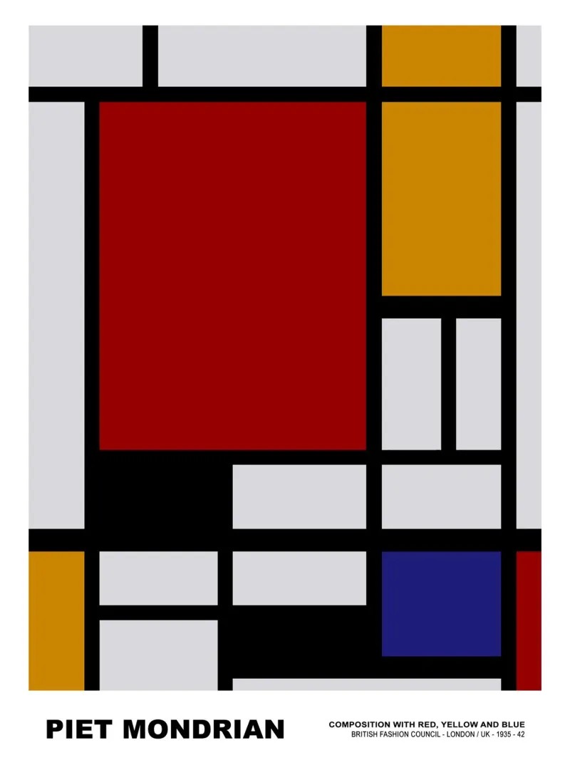 Composition Rouge Jaune Bleu, 1939 hahnemühle de Turner Kyle