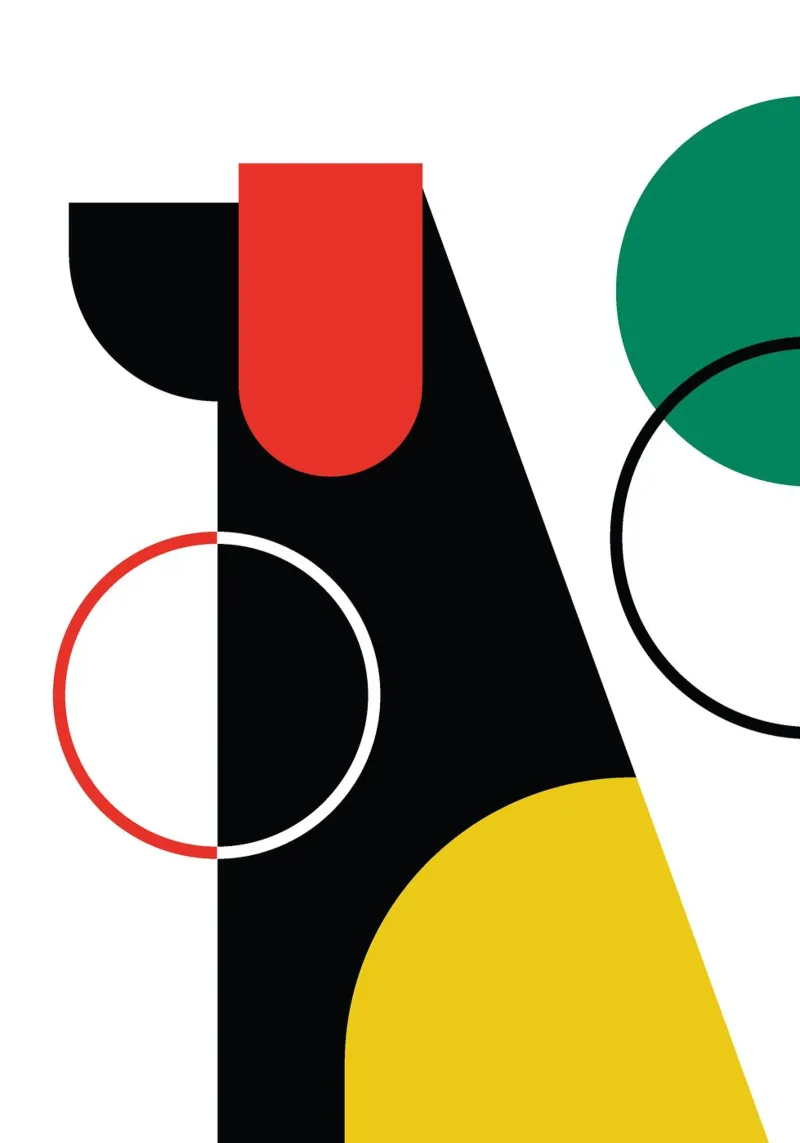 Dog Bauhaus Minimalist backlit film by Family Bauhaus Art