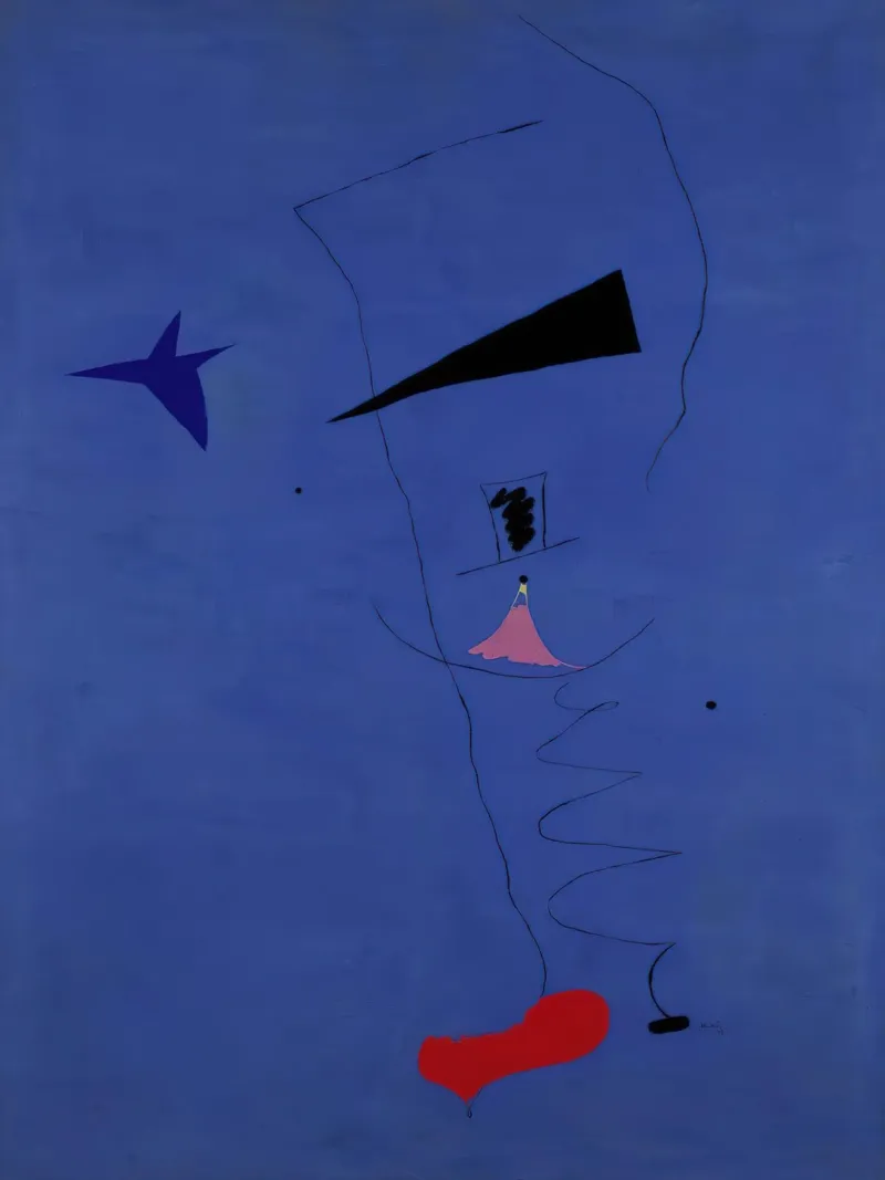 Joan (Joan) Miro. Pittura (Stella blu)-scala standard-2_0 carta hahnemühle da Dixon-Gallery