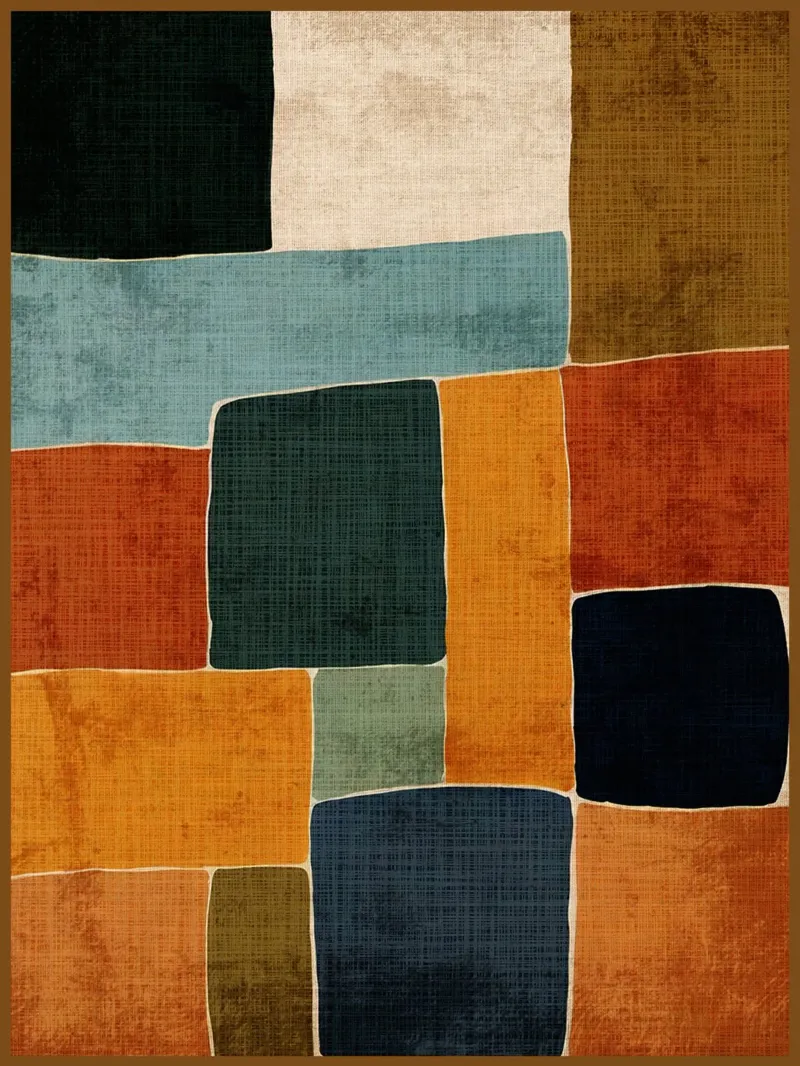 Retro Abstract Composition canvas by Andrew S Morrison