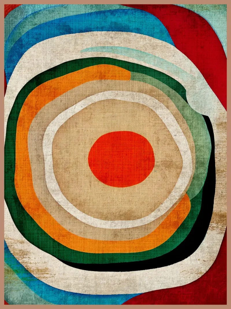 Conceptuele abstracte kunst canvas van DanielDesign