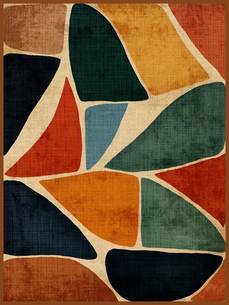 Pietre rustiche colorate pannello forex da DanielDesign