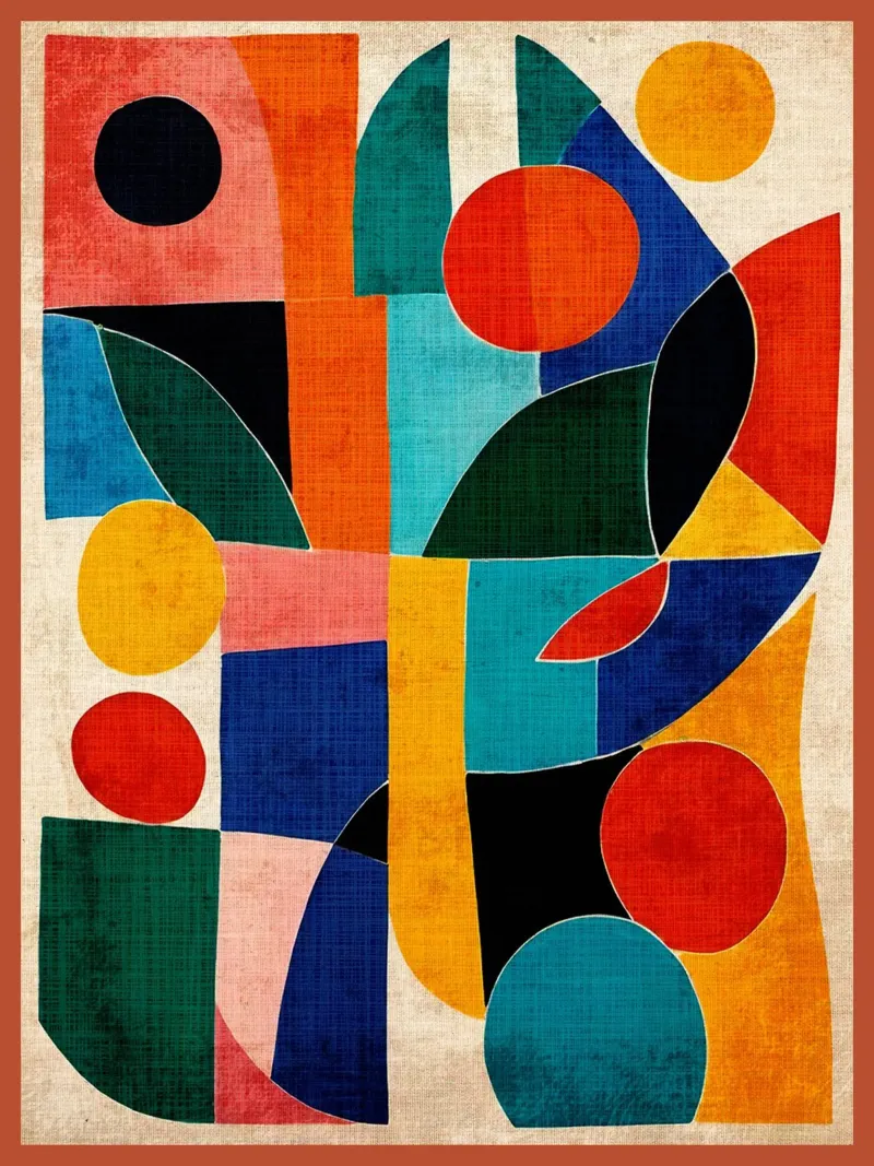 Colorful Abstract Artwork alu-dibond by DanielDesign