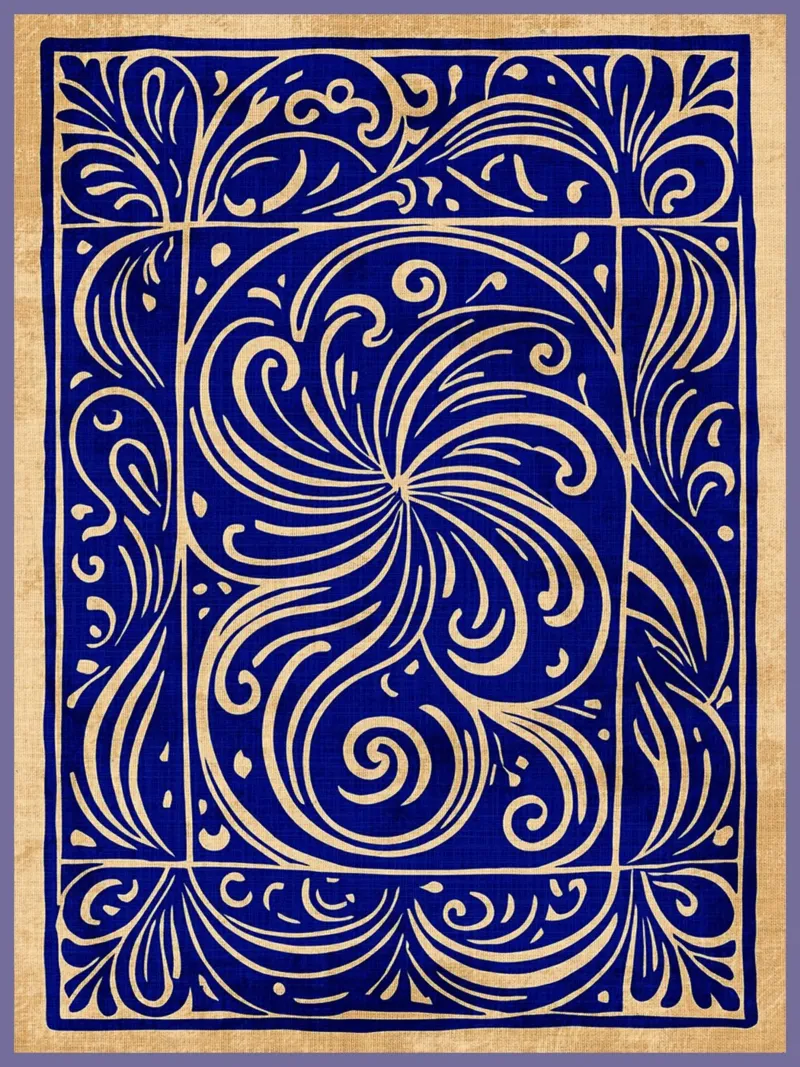 Art abstrait bleu cobalt hahnemühle de DanielDesign
