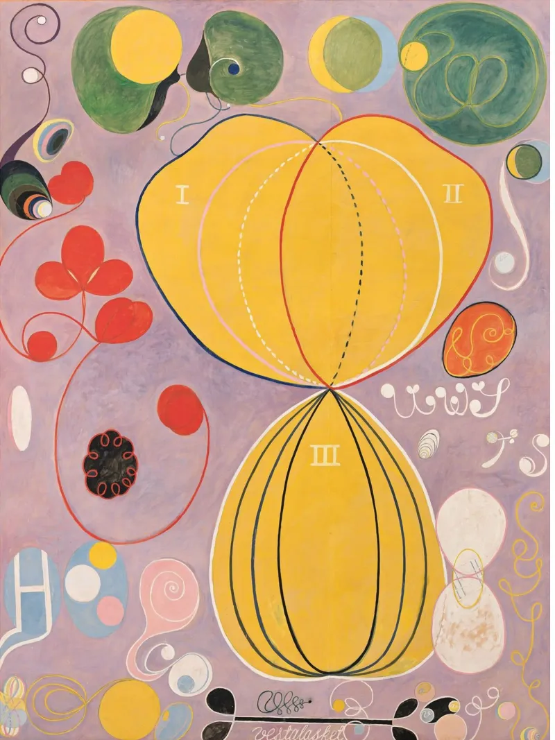 Hilma af Klint Fiore Astratto carta hahnemühle da Brett Okuneva