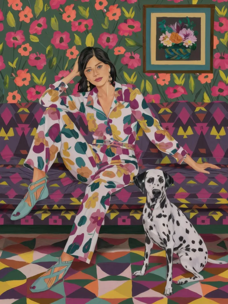 Dalmatiër Dansfeest canvas met Baklijst van Flock Reverie
