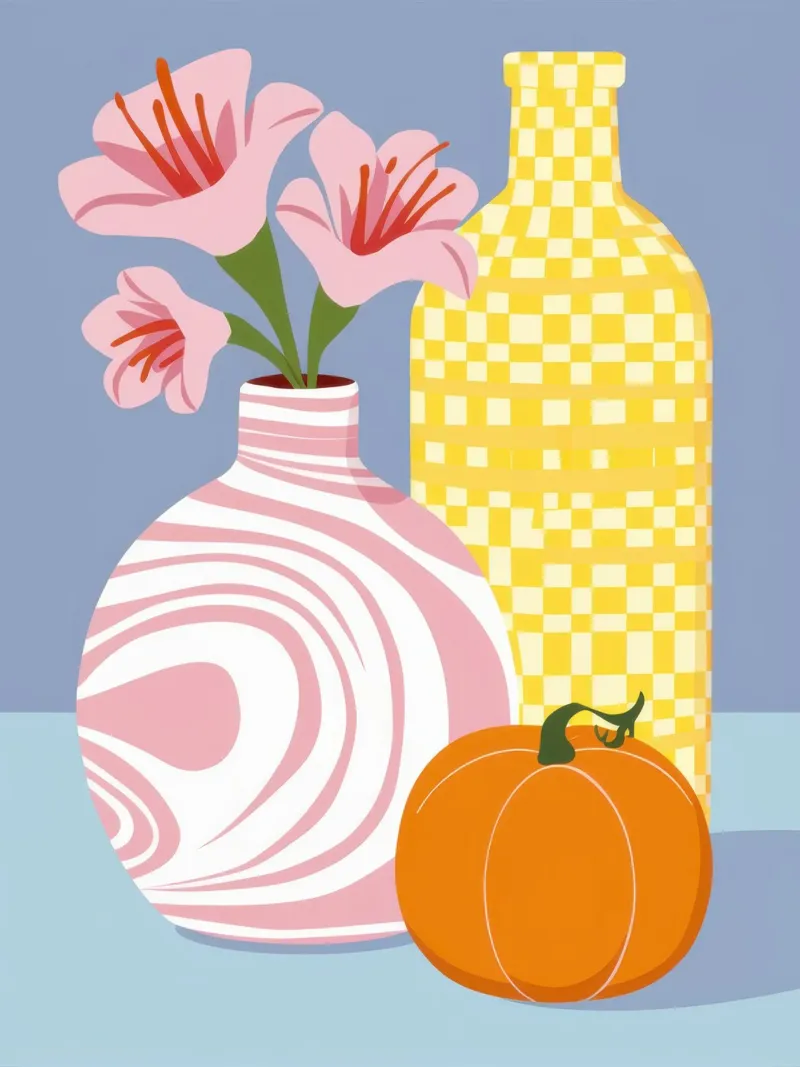 Calabazas y jarrones metacrilato de Flock Reverie