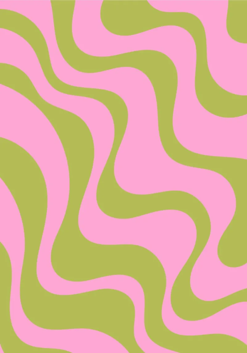 Groovy Retro Abstract Pattern alu-dibond by The Art Club
