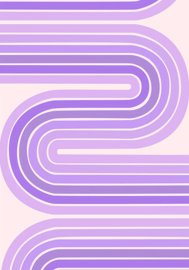 Design retrò a linee curve con estetica minimalista pellicola backlit da The Art Club