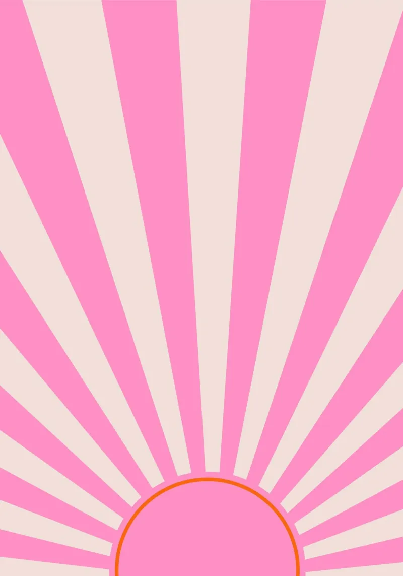 Motif doux et rétro de l'aube dans les tons rose et crème hahnemühle de The Art Club