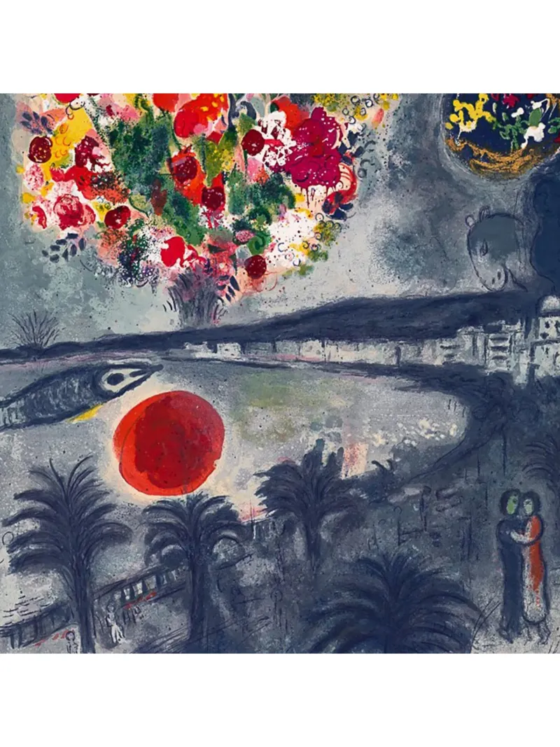 Marc Chagall Fiori astratti carta hahnemühle da Noel Franecki