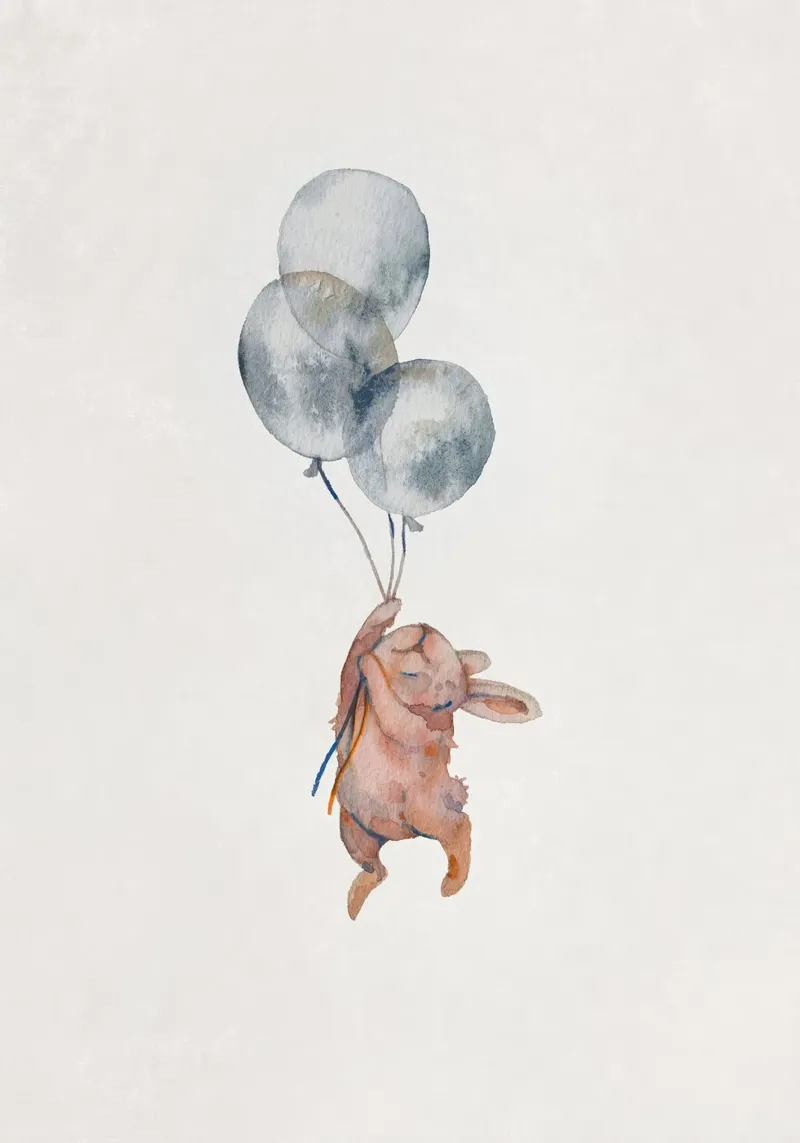 Flying Bunny acrylic glass by muench benjamin