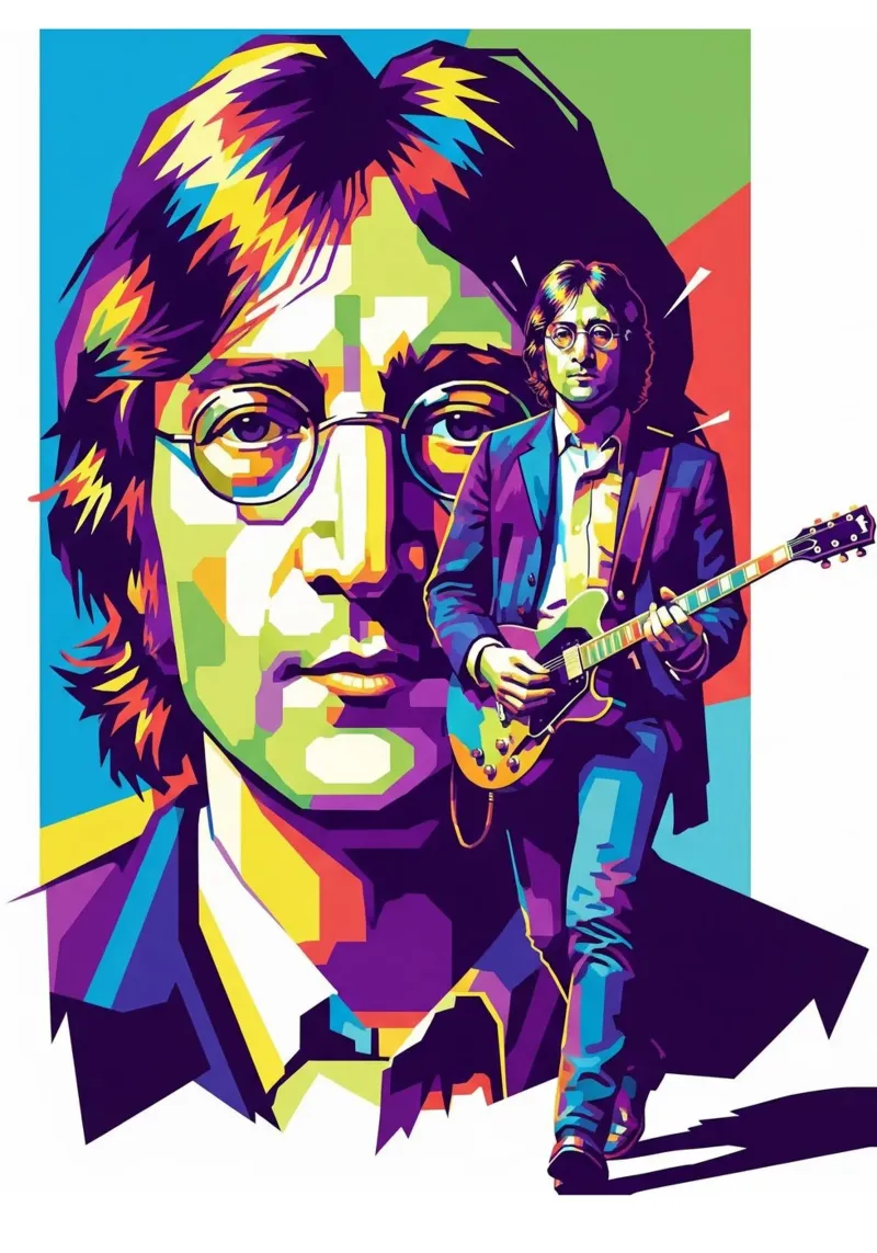 John Lennon the Legend pellicola backlit da Hantamrata