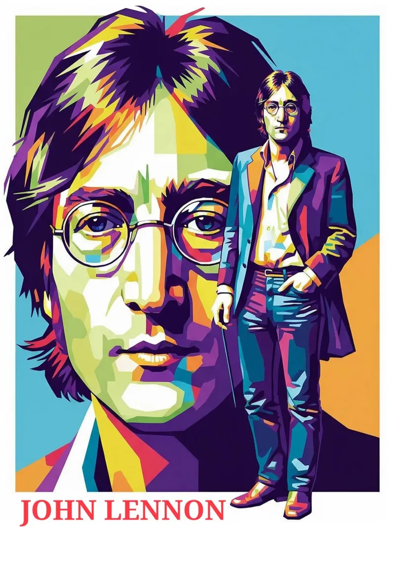 John Lennon style carta hahnemühle da Hantamrata