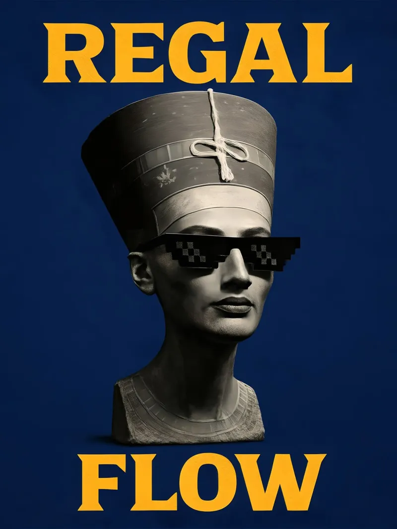 Flusso regale poster con telaio in legno da 🥝 KIWI STORE