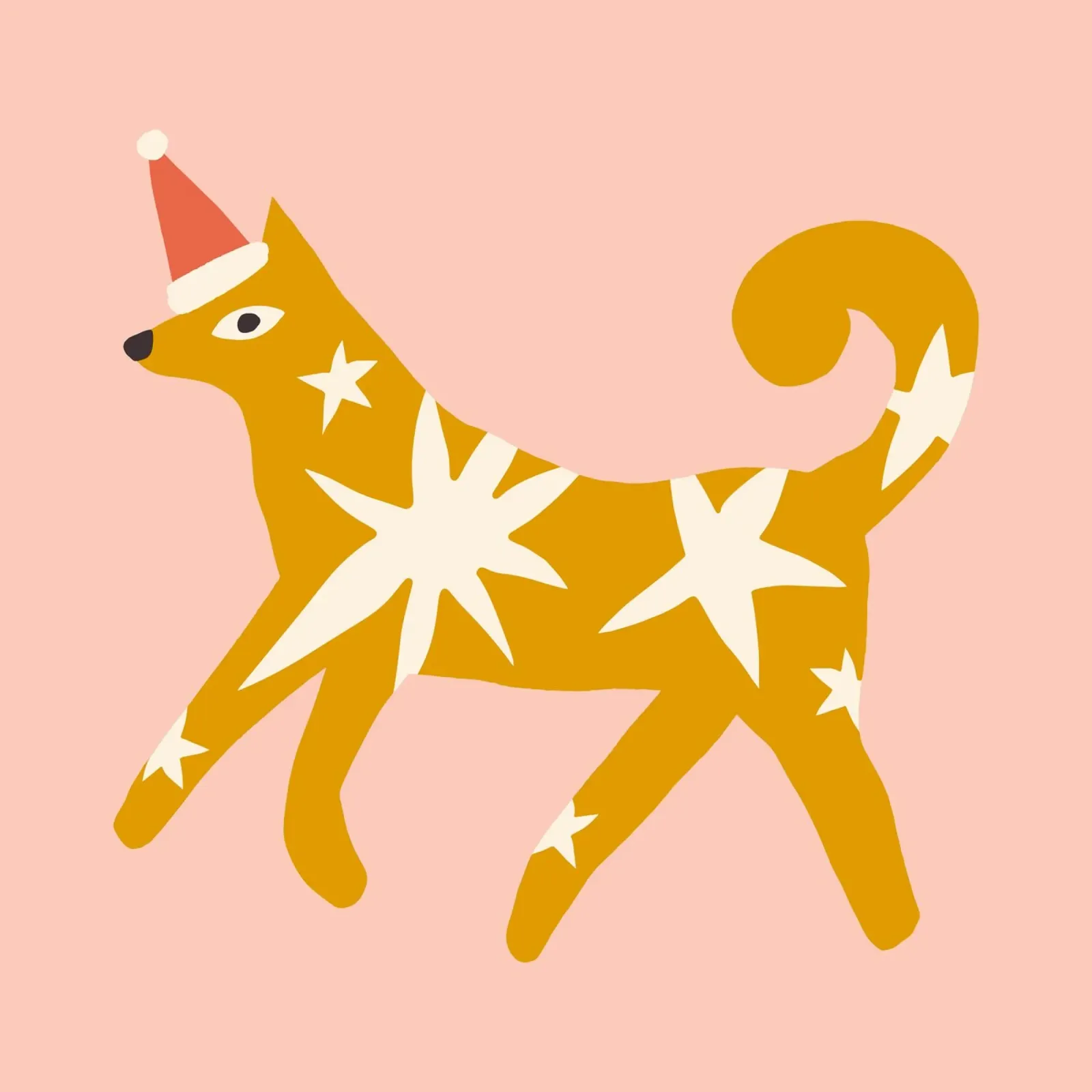 Happy Christmas No 31 tela con Cornice a cassetta da treechild