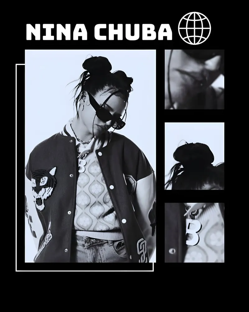 ritratto Nina Chuba poster da vintage