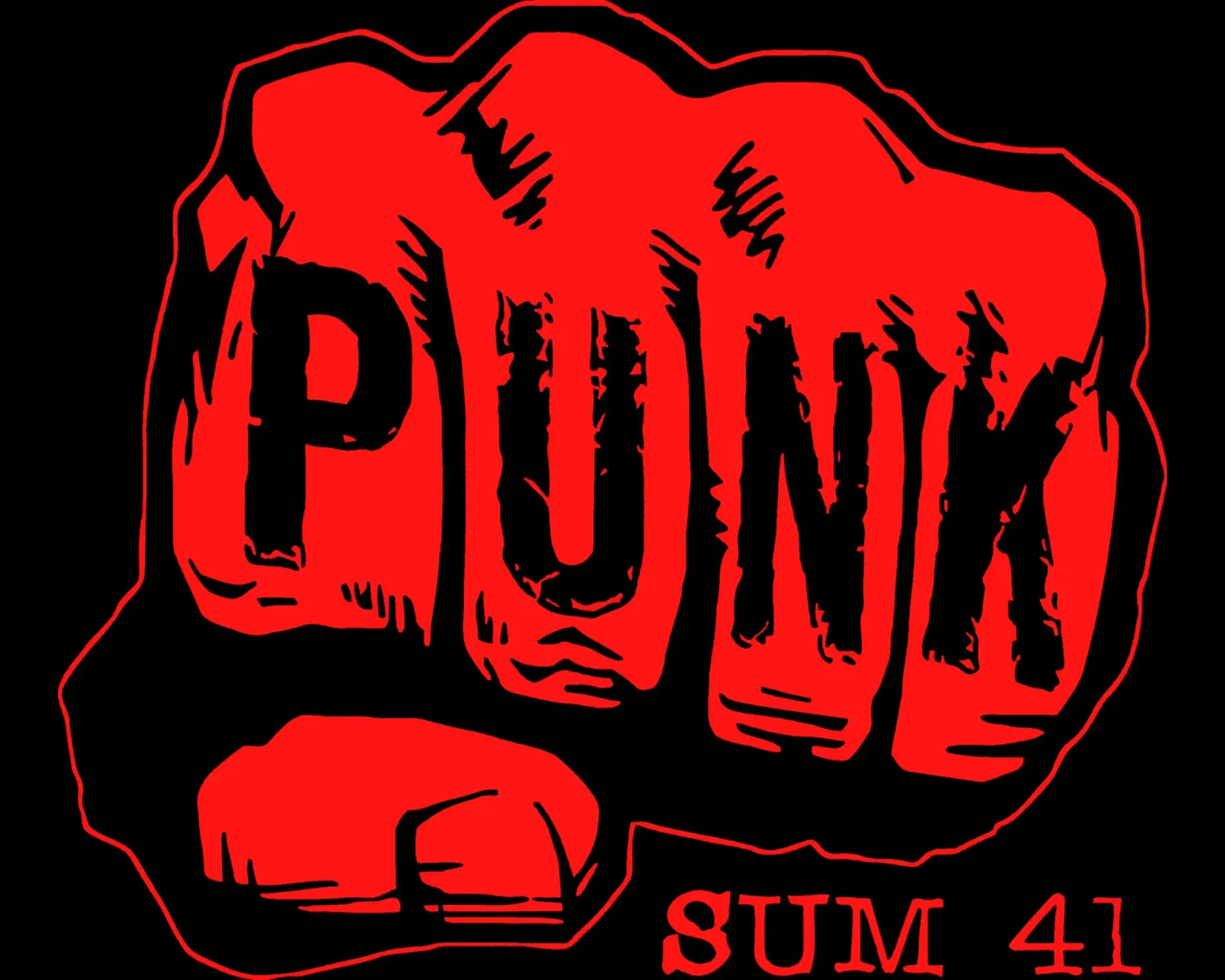 Tshirt classica Punch Punk by SUM 41 carta hahnemühle da av3ribrand