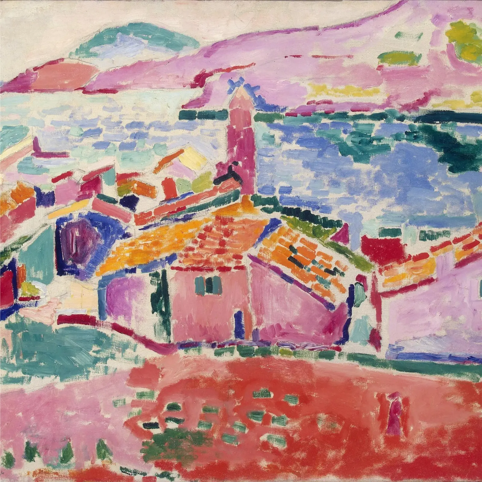 View Of Collioure pellicola backlit da robertmotoiart