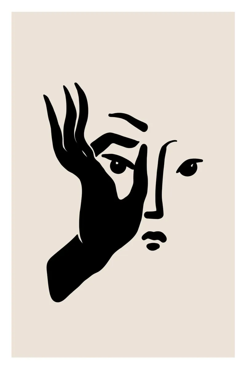 Look Closer poster con telaio in legno da treechild