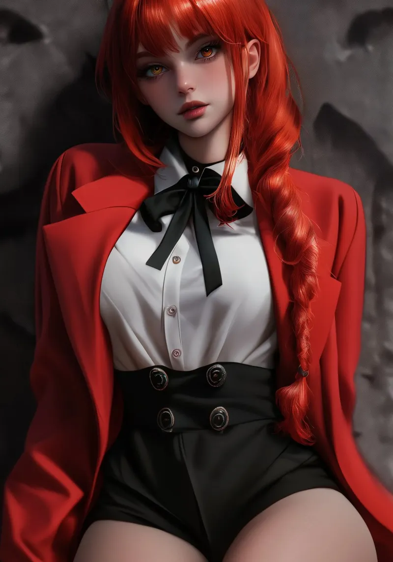 Makima Chainsaw Man Anime alu-dibond by Fleur de Lys