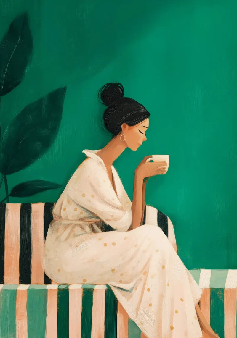 Morning Ritual acrylic glass by Clara August