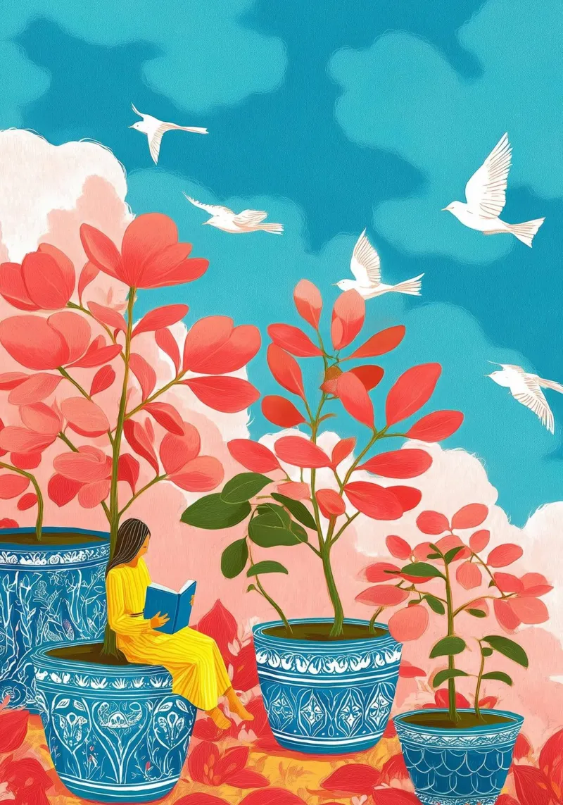 Cloud Garden poster da Clara August