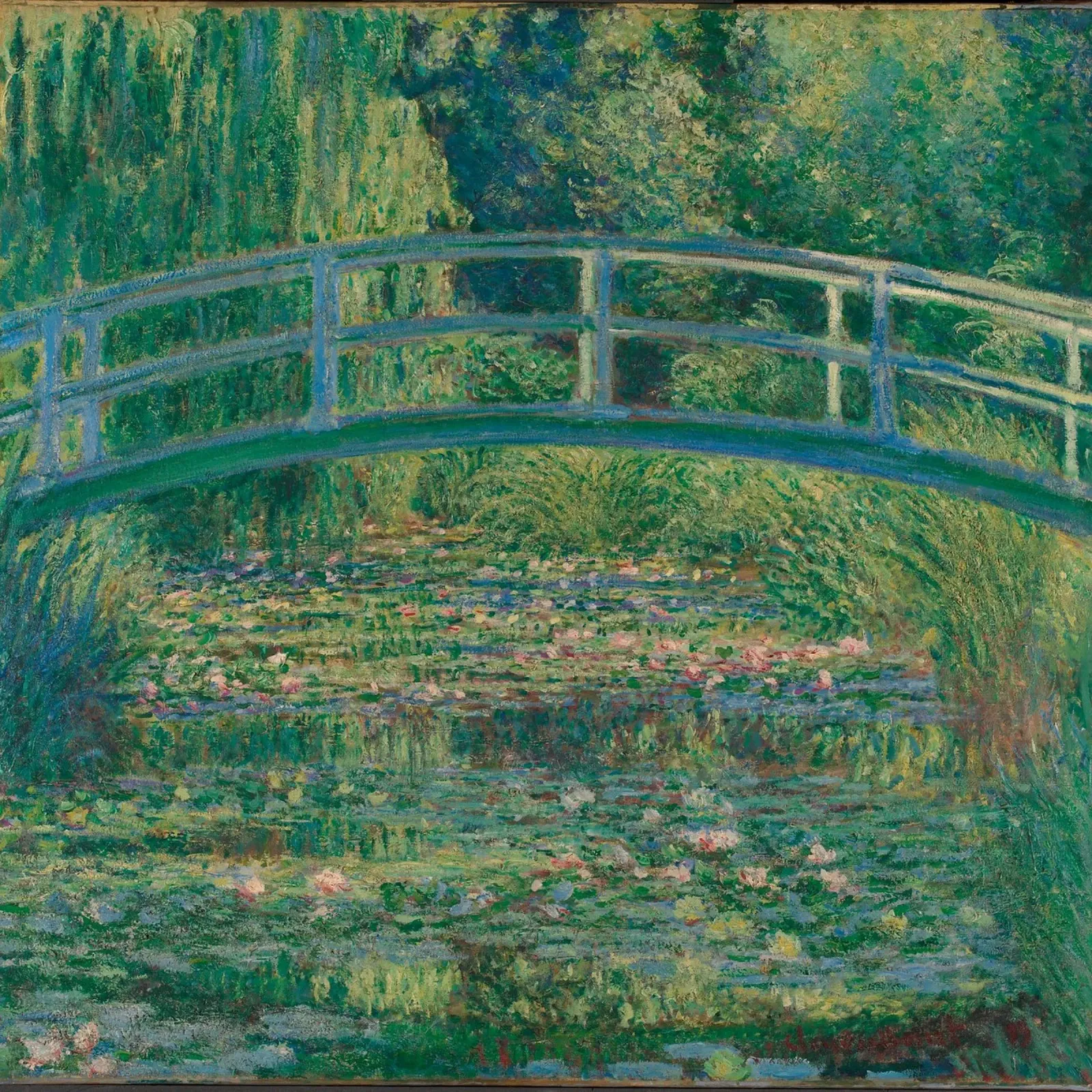 Bridge And Water Lilies carta hahnemühle da carolcrawofficialdesign